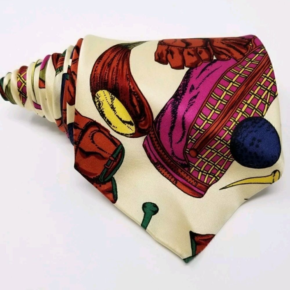 The Silk Connection Mens Golf Necktie